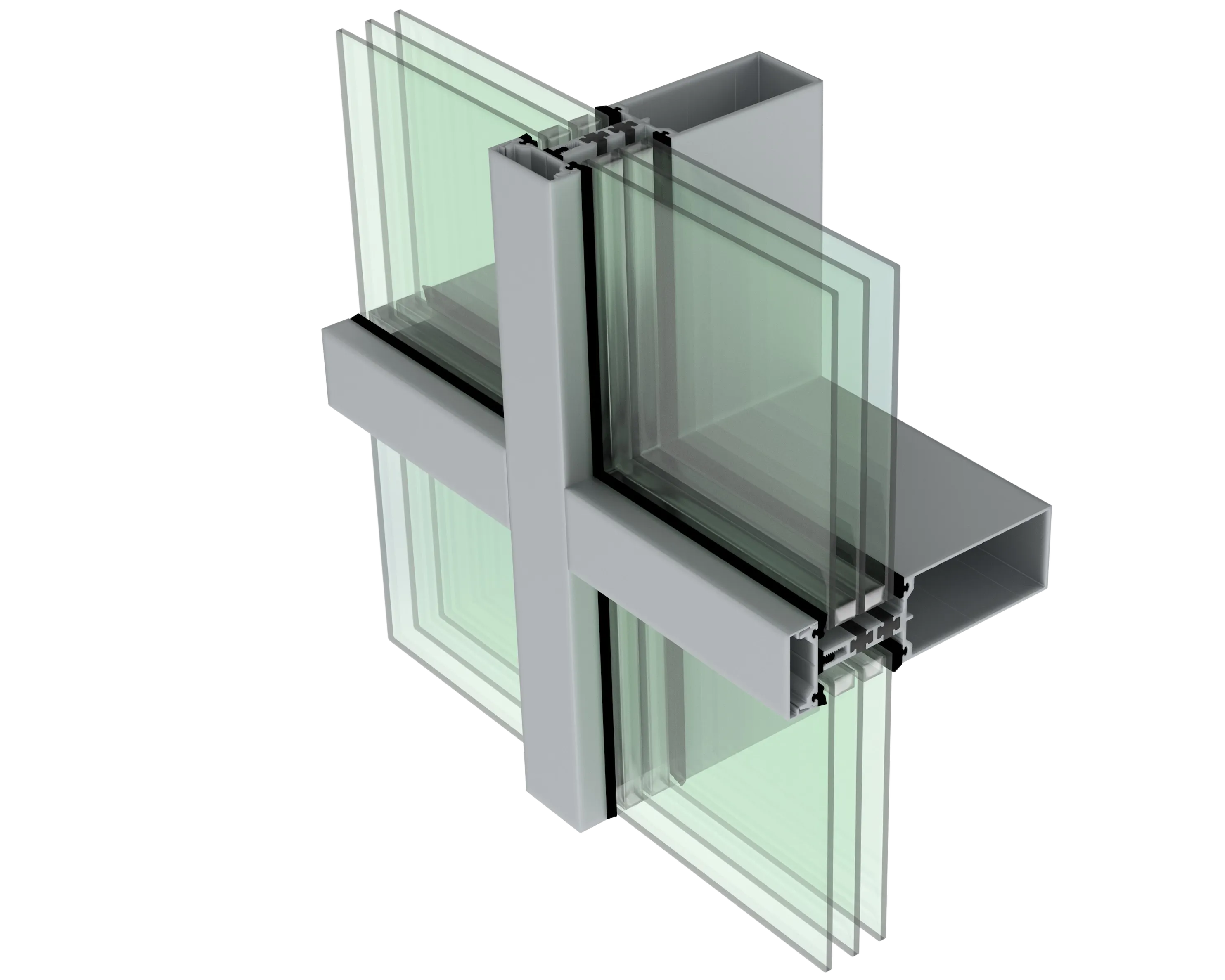 2400THP Series Triple Glazed Curtain Wall