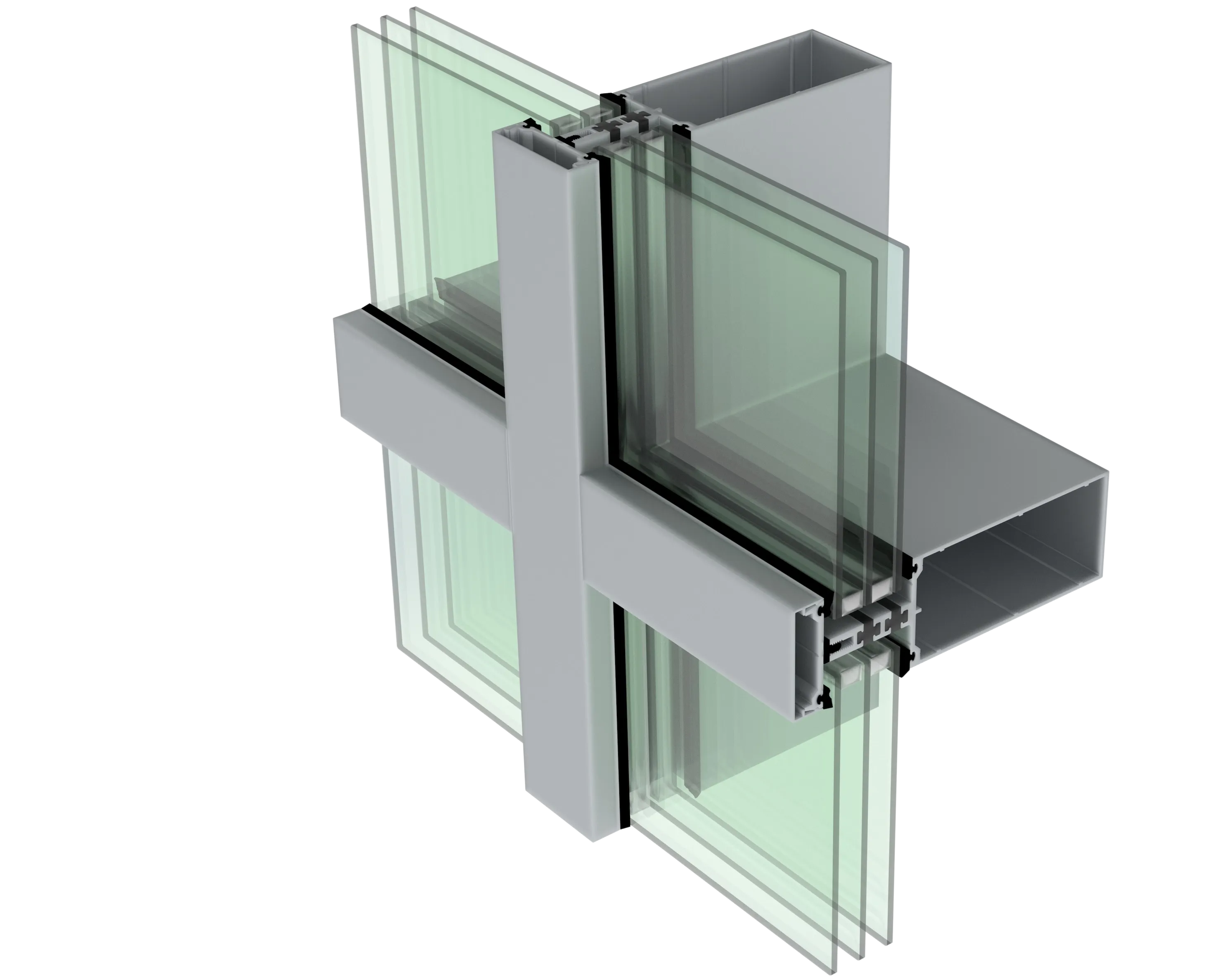 2500THP Series Triple Glazed Curtain Wall